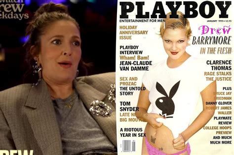 1995 playboy drew barrymore|Drew Barrymore Says Her Daughter Uses Her 1995 ‘Playboy’ Cover to Win.